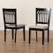 Baxton Studio Genesis Modern Beige Fabric and Dark Brown Finished Wood 2-Piece Dining Chair Set 230-2PC-13189-ZORO - alternate 8